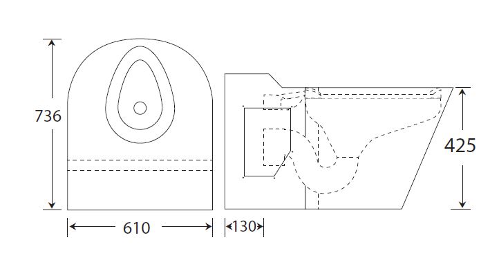 bariatric toilet pan dimensions