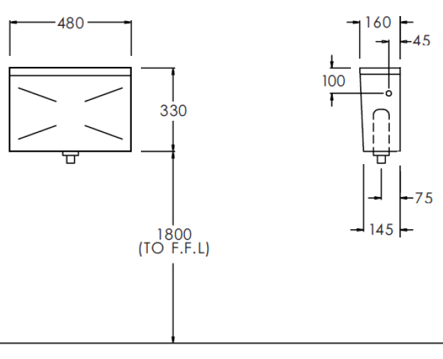 Automatic Stainless Steel Cistern
