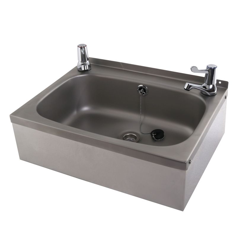 Wall Mounted Wash Basin with Apron Support