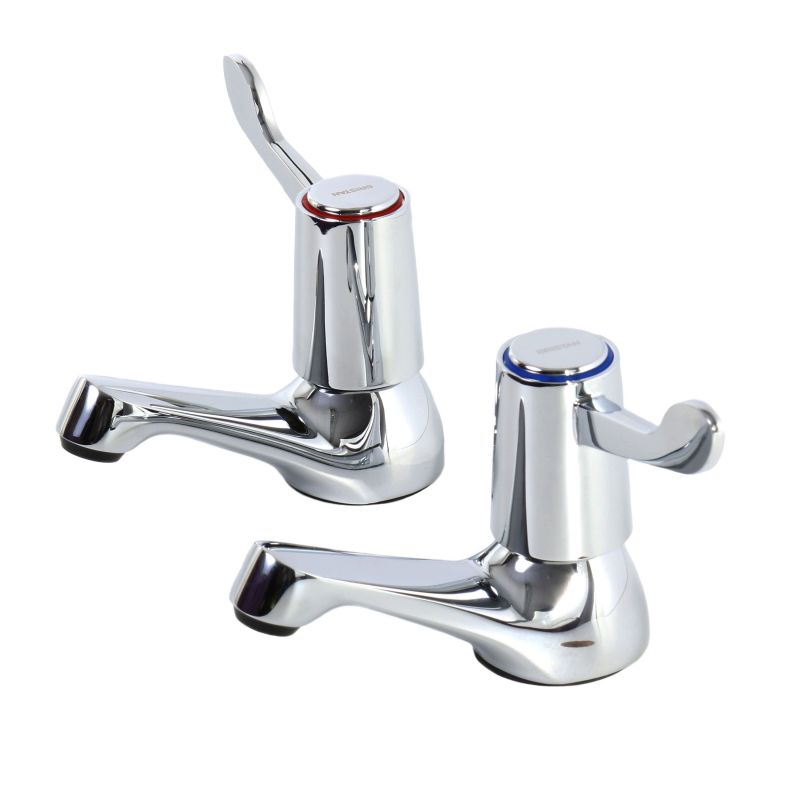 Lever Operated Basin Taps With 3