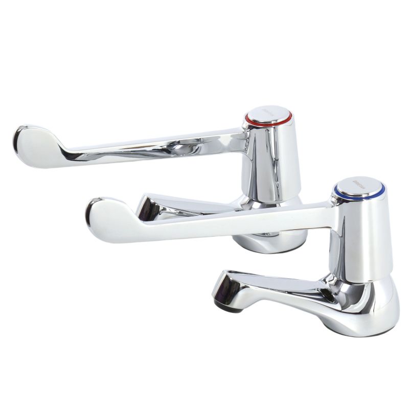Lever Operated Basin Taps with 6