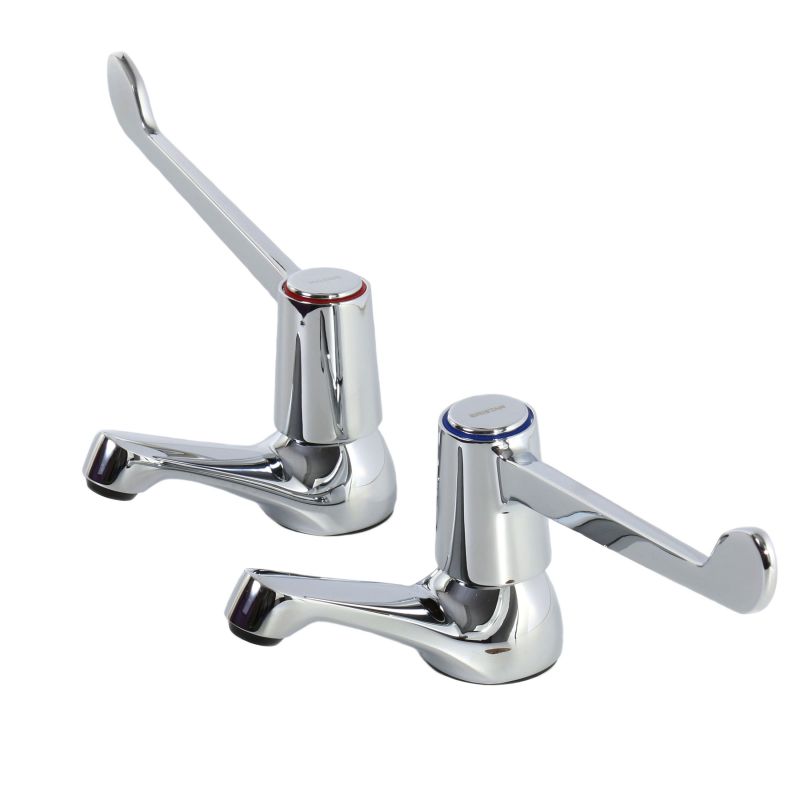 Lever Operated Basin Taps with 6