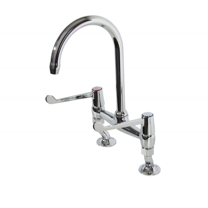 Deck Mounted Bridge Mixer Tap