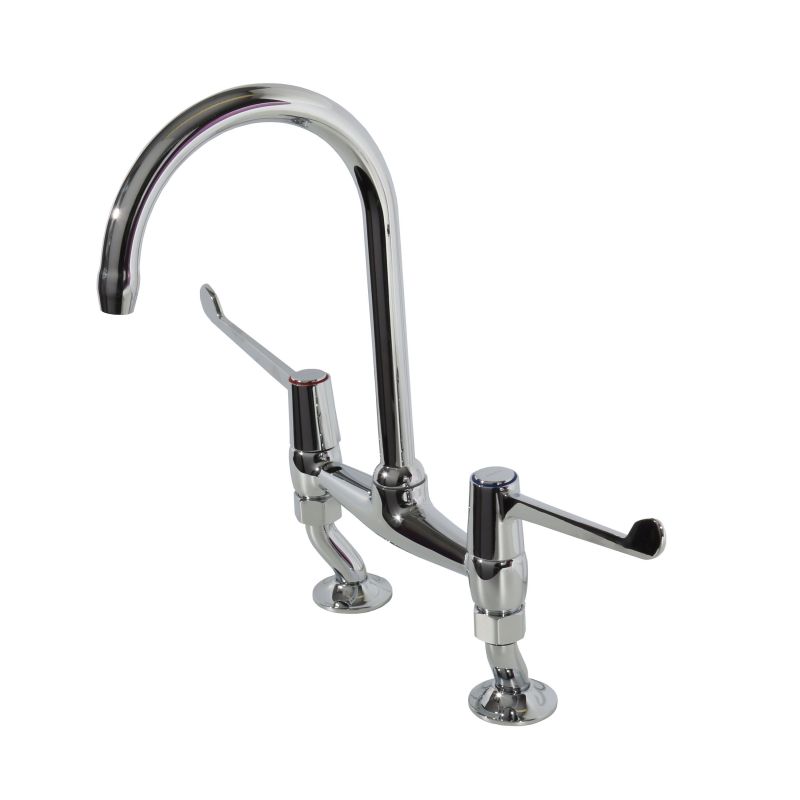 Deck Mounted Bridge Mixer Tap