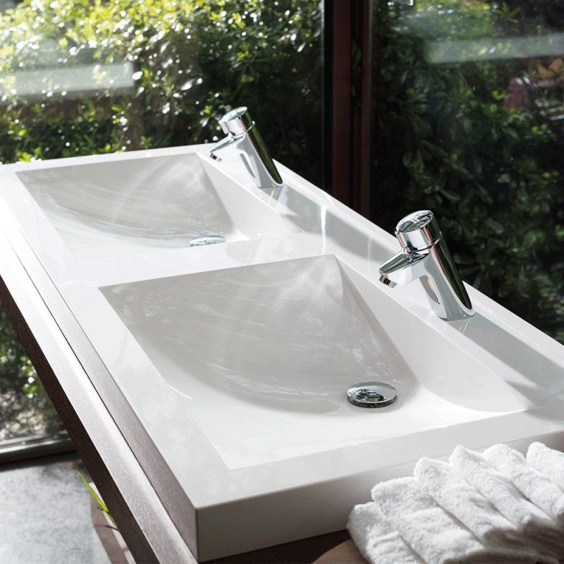 KWC DVS MIRANIT DOUBLE QUADRO WASH BASIN KWC DVS MIRANIT DOUBLE QUADRO WASH BASIN