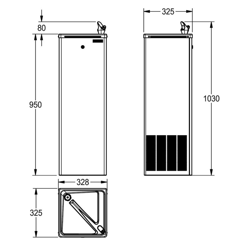Freestanding Chilled Drinking Station 