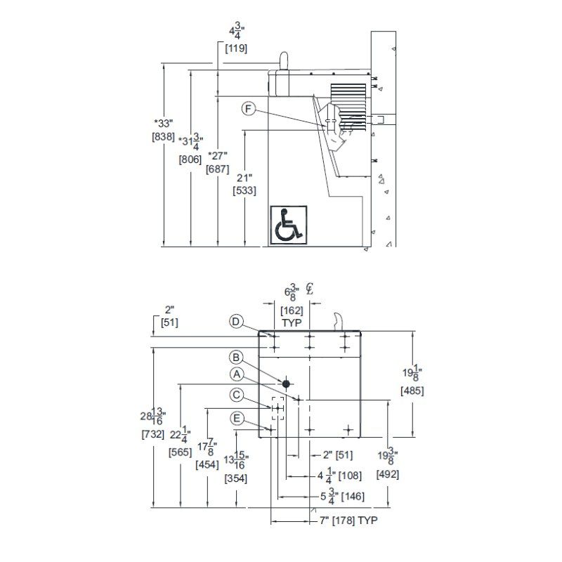 Accessible Wall Mounted Water Cooler Accessible Wall Mounted Water Cooler