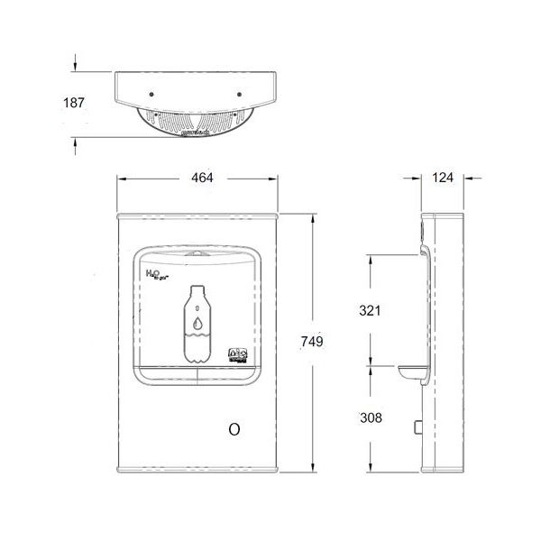 Hand Operated Bottle Filling Station