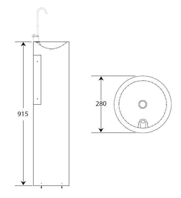 Pedestal Bottle Filler