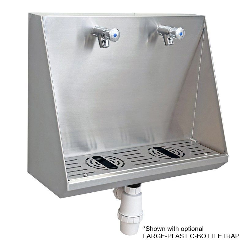 Wall Mounted Bottle Filling Trough - Double Wall Mounted Bottle Filling Trough - Double