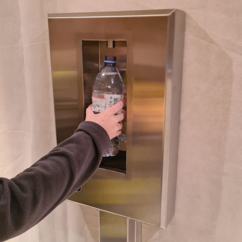 Foot Operated Wall Mounted Bottle Filling Station