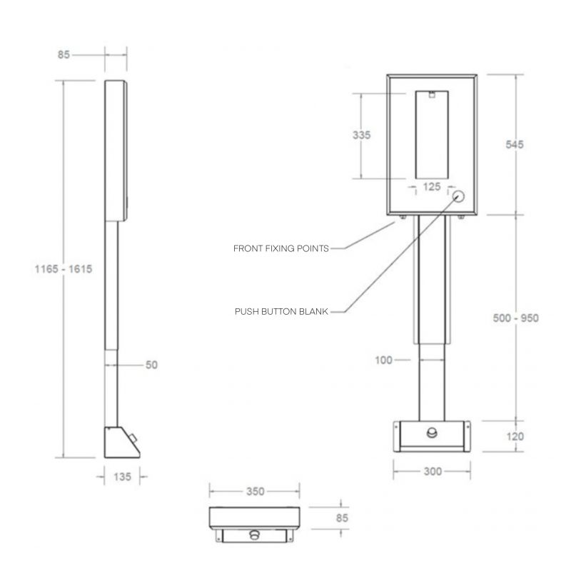 Foot Operated Wall Mounted Bottle Filling Station