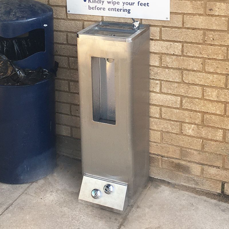 Drinking Fountain & Bottle Filler - Foot Operated