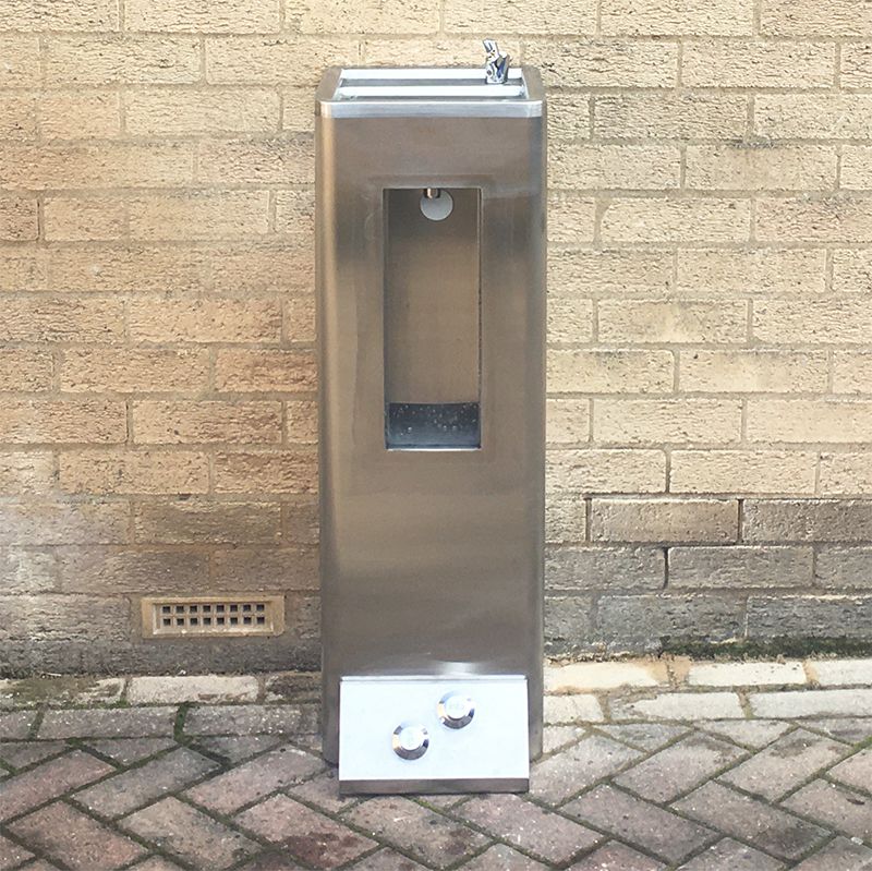 Foot Op Drinking Fountain & Bottle Filler