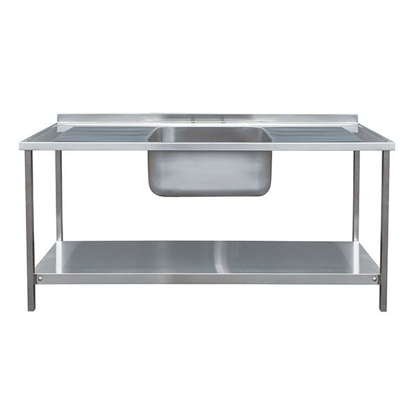 CATERING SINK - SINGLE BOWL, DOUBLE DRAINER, 1800mm