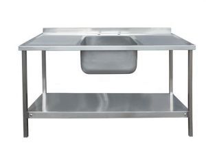 CATERING SINK - SINGLE BOWL, DOUBLE DRAINER