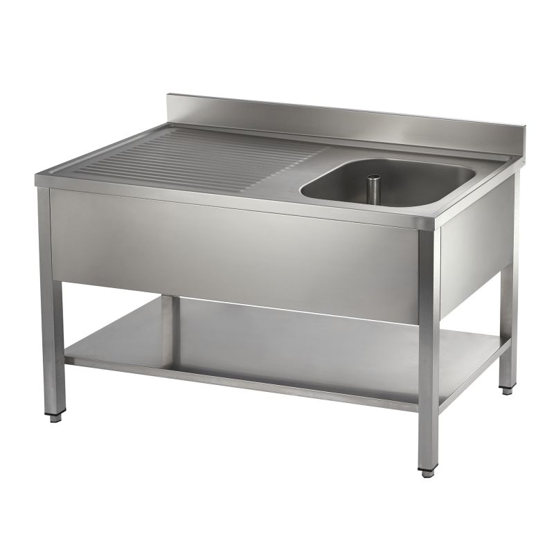 CATERING SINK - SINGLE BOWL, SINGLE DRAINER, 1500MM LONG