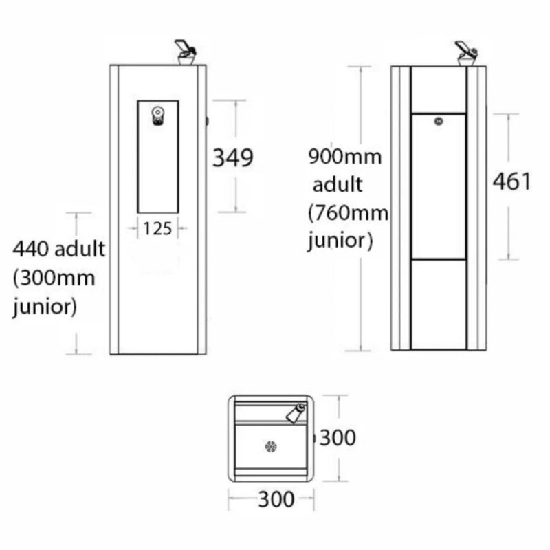 Adult Height Drinking & Bottle Filling Fountain