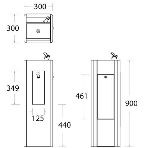 Adult Height Drinking & Bottle Filling Fountain