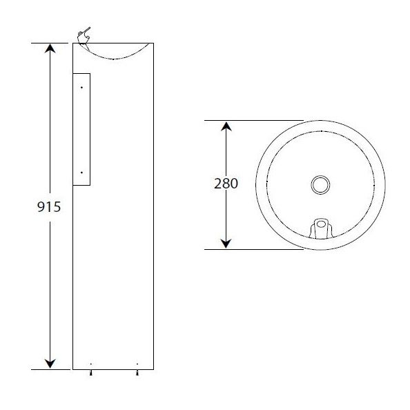 Pedestal Drinking Fountain