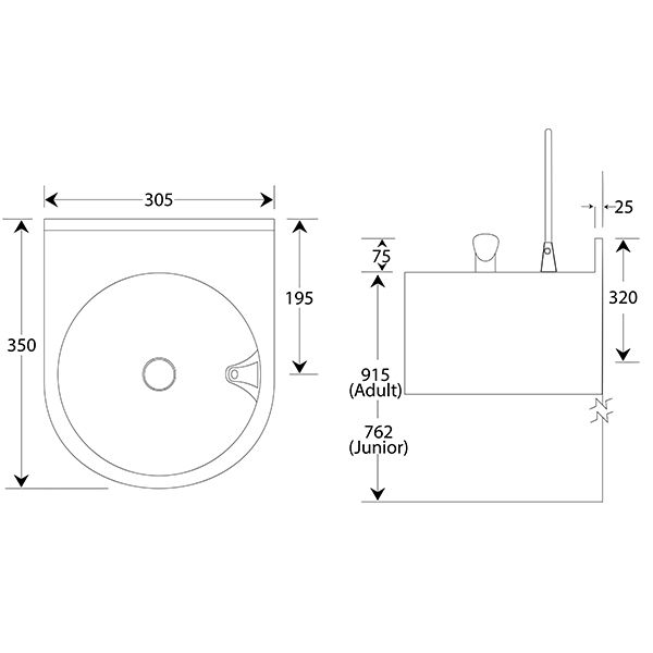 Shrouded Wall Mounted Combination Fountain