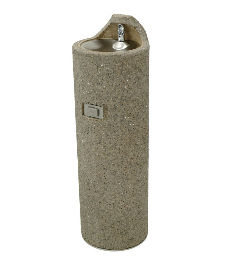 Concrete Free Standing Outdoor Drinking Fountain