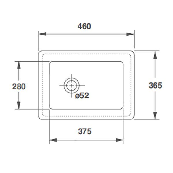 Laboratory Sink, 460mm x 365mm