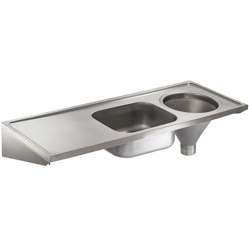 Hospital Disposal Unit with Sink and Plain Top Hospital Disposal Unit with Sink and Plain Top