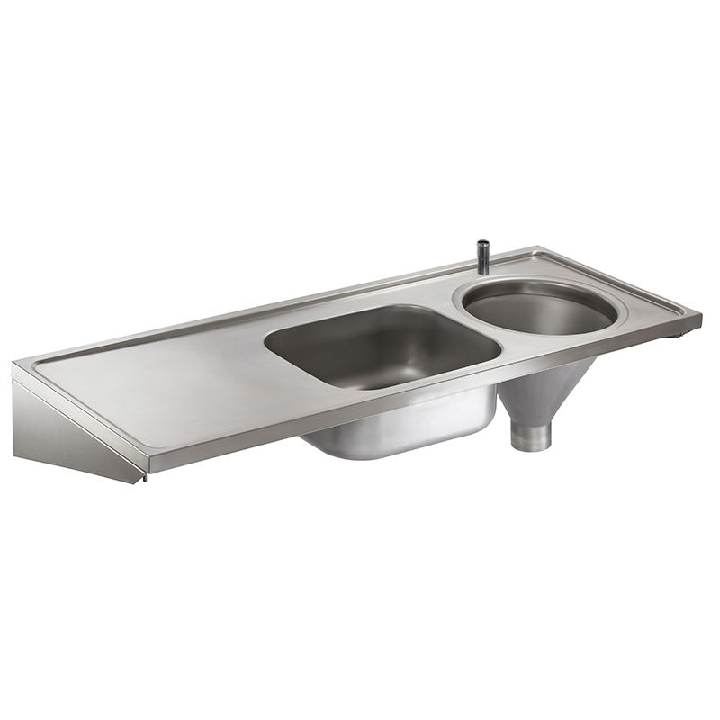 Hospital Disposal Unit with Sink and Plain Top Hospital Disposal Unit with Sink and Plain Top