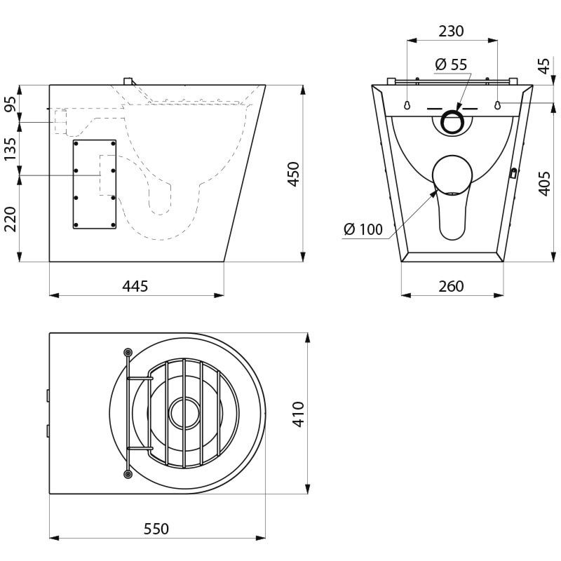 Floorstanding Disposal Unit - Back Entry Floorstanding Disposal Unit - Back Entry