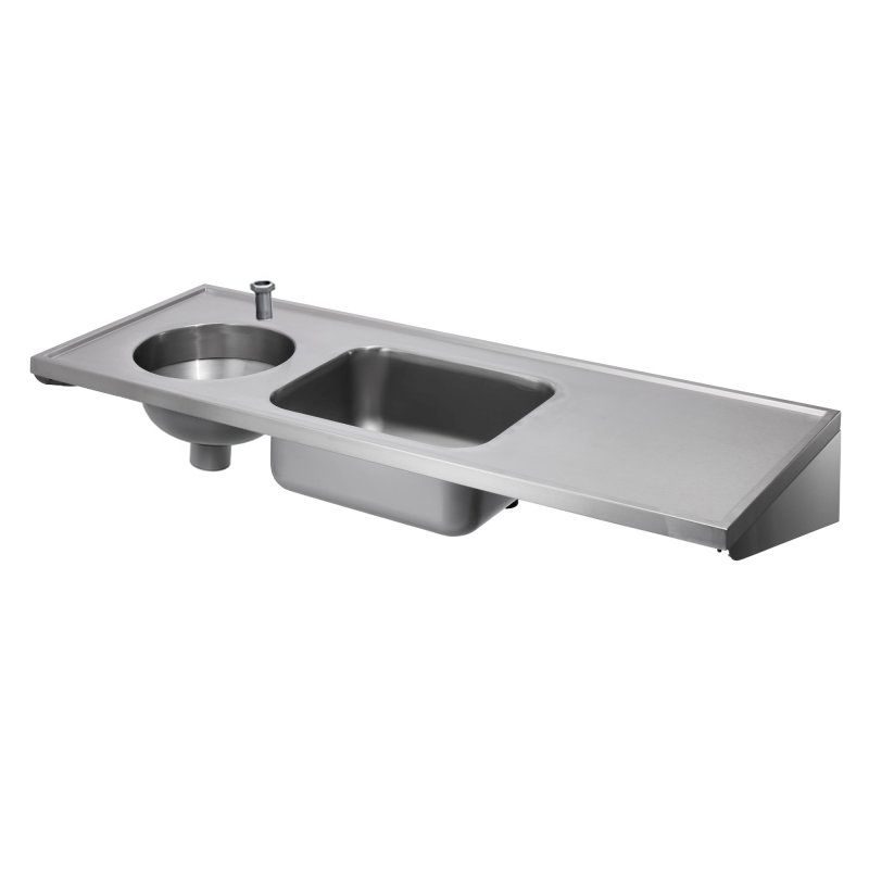DUHS Sluice Sink with Central Sink Bowl & Drainer - 1600mm DUHS Sluice Sink with Central Sink Bowl & Drainer - 1600mm