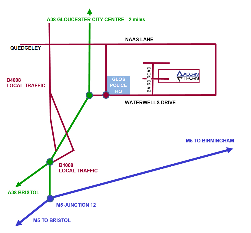 Acorn Thorn location map