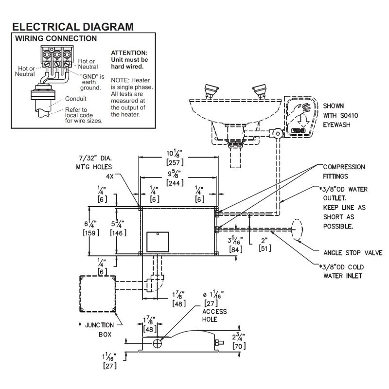Instantaneous Water Heater For Eye Wash