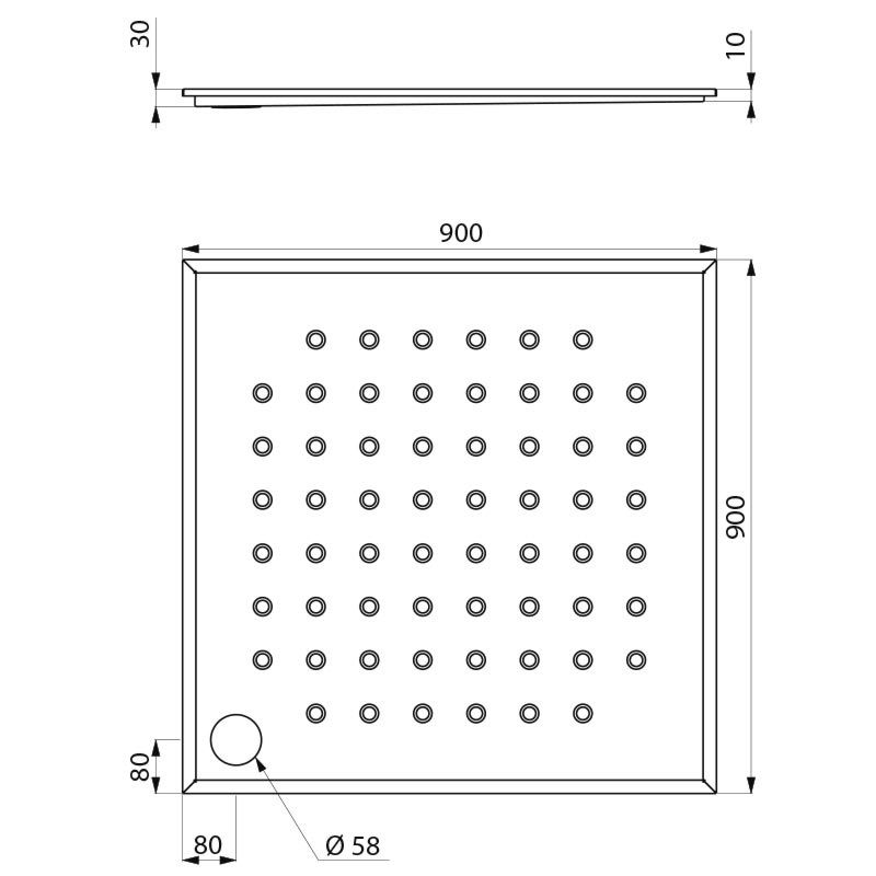 Slimline Recessed Shower Tray Slimline Recessed Shower Tray