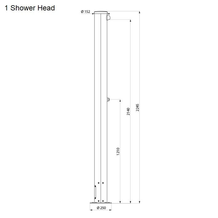 Outdoor Time Flow Shower Column