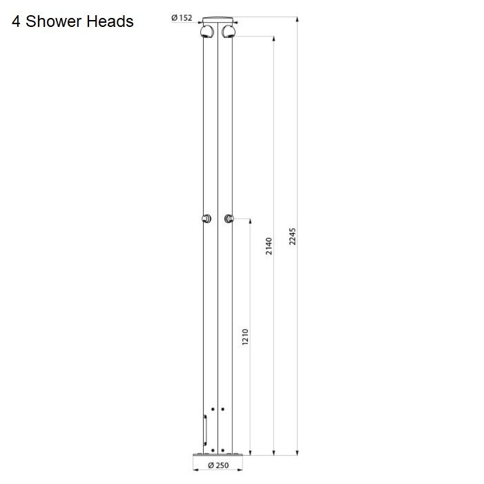 Outdoor Time Flow Shower Column