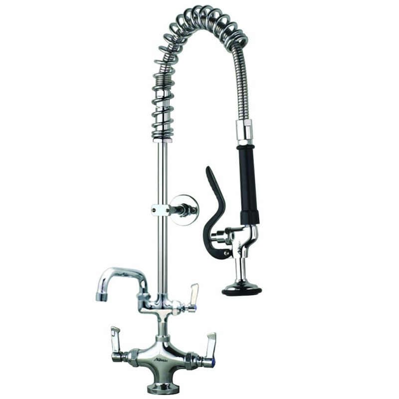 Short Pre Rinse Monobloc Catering Tap with Pot Filler