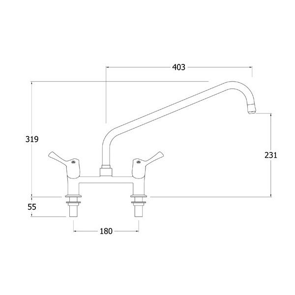 Lever Mixer Tap Long Spout