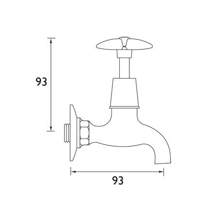 Cross Head Bib Cock Taps