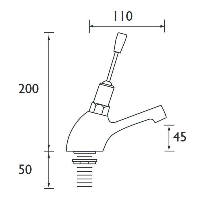 Toggle Lever Time Flow Tap