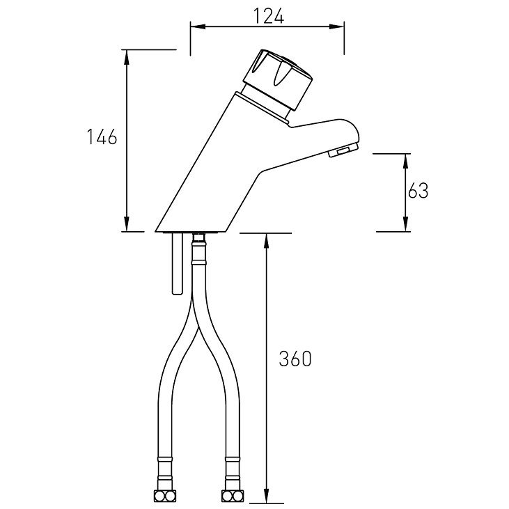 Self Closing Mixer Tap