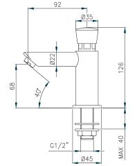 Self Closing Basin Pillar Tap