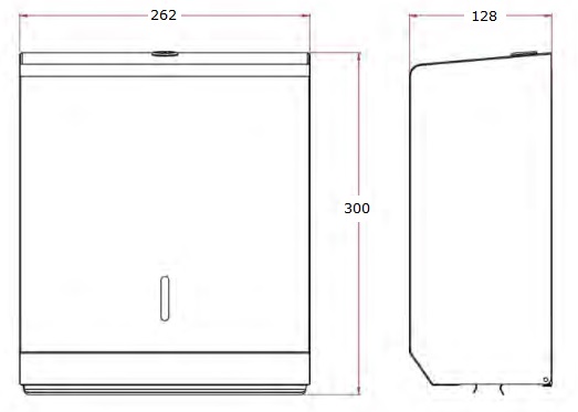 graphite grey paper towel dispenser