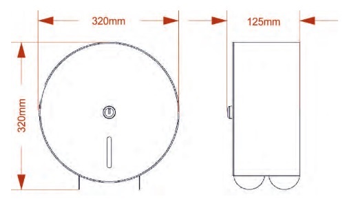 large jumbo toilet roll holder