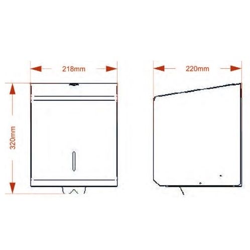 Graphite Grey Centrefeed Dispenser