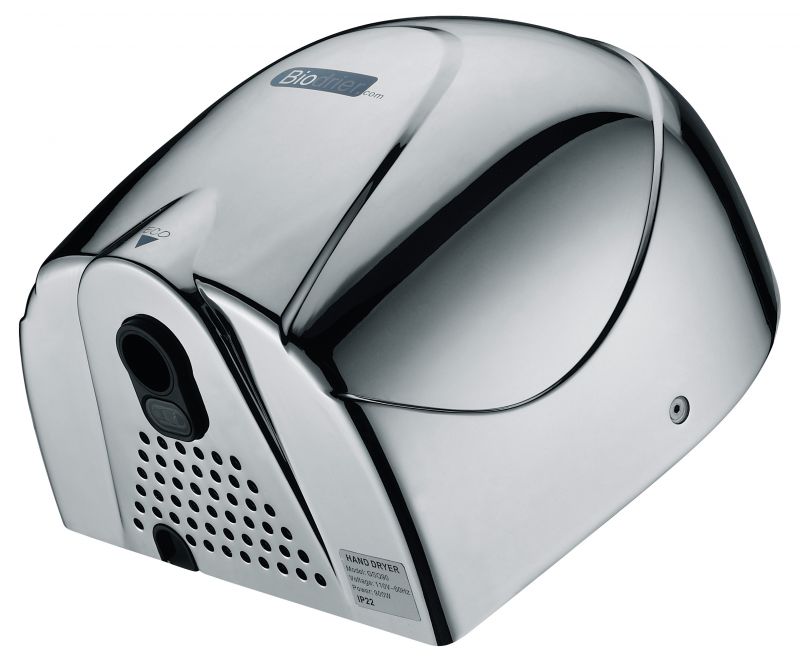 Biodrier Eco High Speed Hand Dryer, Chrome