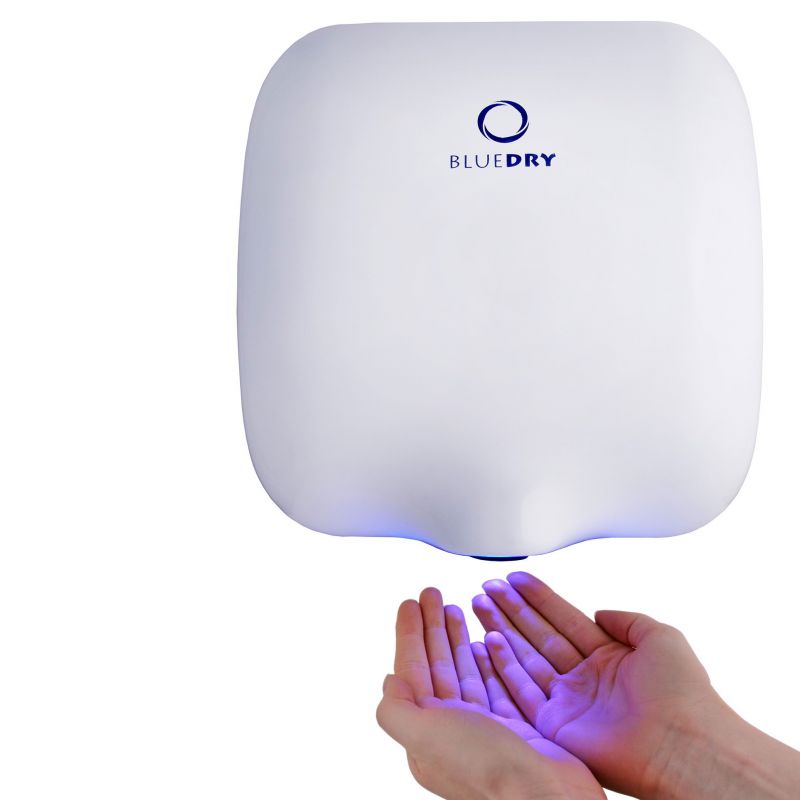 Blue Dry Eco Dry Hand Dryer, White