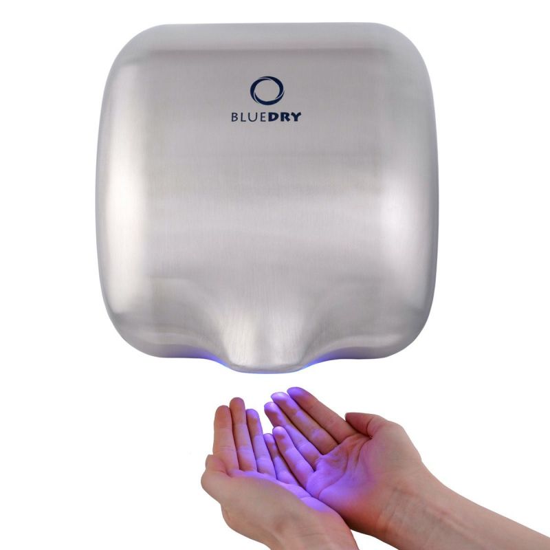 Blue Dry Eco Dry Hand Dryer, Brushed Stainless Steel