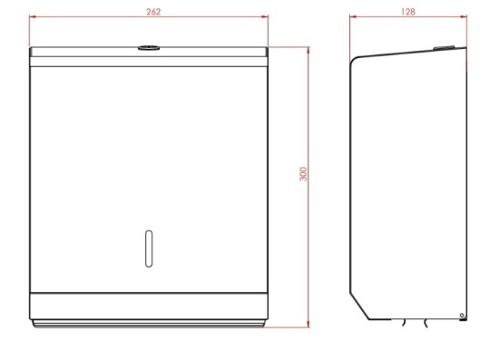 paper towel dispenser for washroom