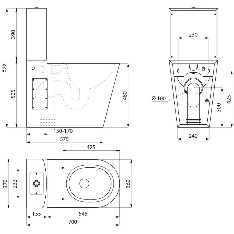 Accessible Close Coupled WC Suite Accessible Close Coupled WC Suite